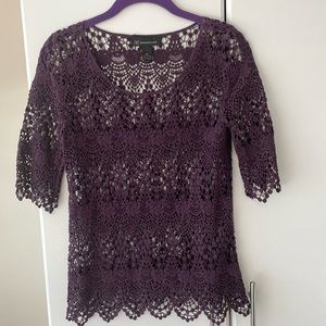 Purple Lace Top from International Concepts.